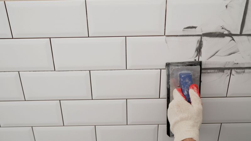 Close-up of Grout Restoration