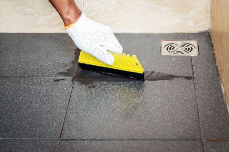 Cured Grout Surface